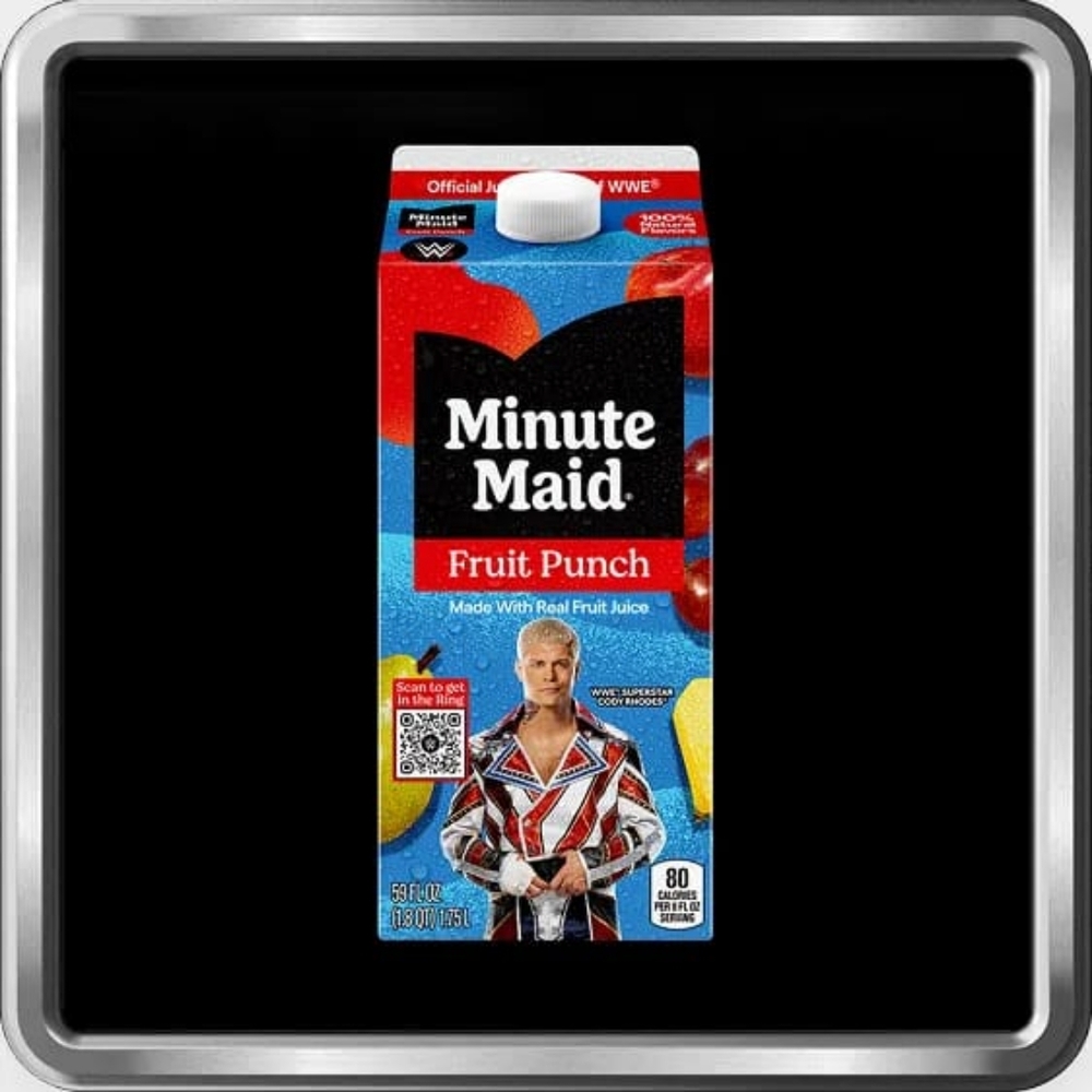 WWE Cody Rhodes Edition Minute Maid Juice Bottle 59 fl oz 🔥 Empty 🏆